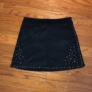A&F black suede skirt!